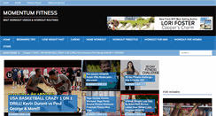 Desktop Screenshot of momentum-fitness.com